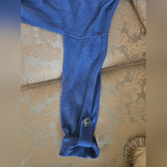 NWOT Massimo Dutti Long Knit Blue Cardigan - Picture 6 of 16